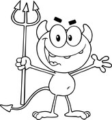 cute-little-devil-holding-up-a-pitchfork-coloring-page